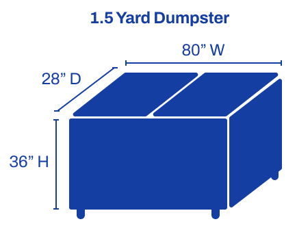 1.5 Yard Dumpster