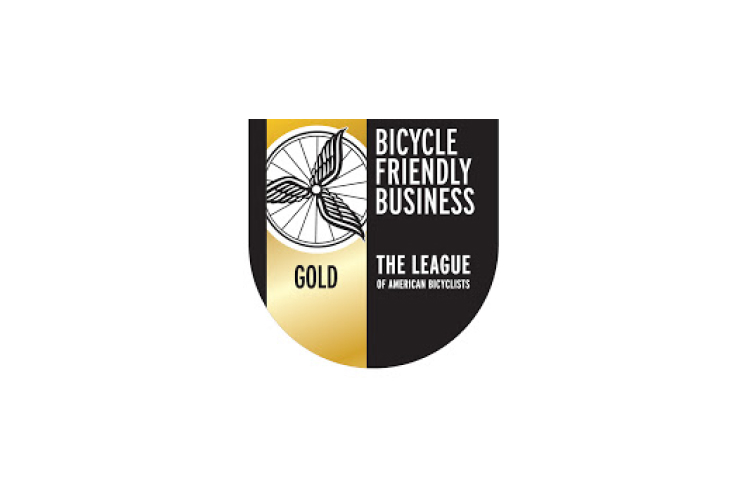Gold bicycle-friendly business certification